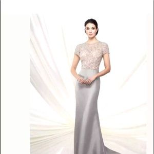 Mon Cheri  Ivonne D fit and flare mother of the bride dress. Size 12.